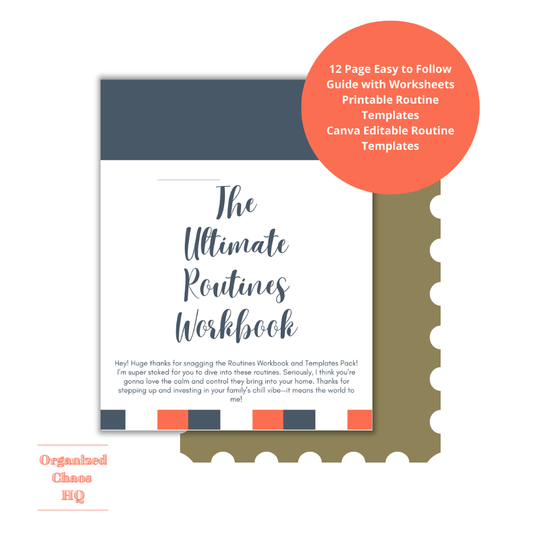 Routines Workbook and Templates- Printable Guide