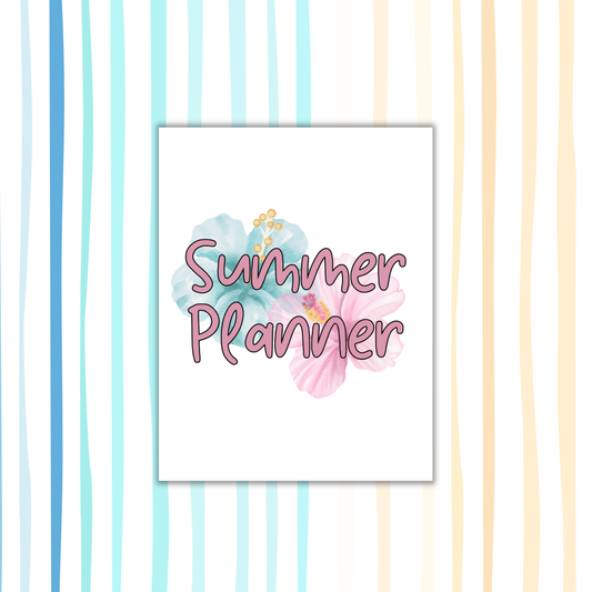 Summer Planner Printable for Kids | Summer Activity Planner & Daily Schedule | Family Summer Binder | Summer Bucket List PDF