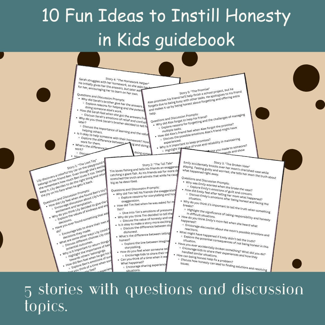 10 Fun Ideas to Instill Honesty in Kids Guidebook | Parenting Help | Kids Character