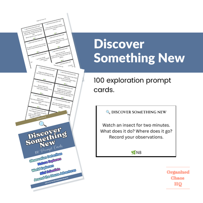 Daily Discovery System | 800 Printable Prompt & Challenge Cards for Kids | Homeschool Morning Basket Bundle, Family Activities & Screen-Free Learning