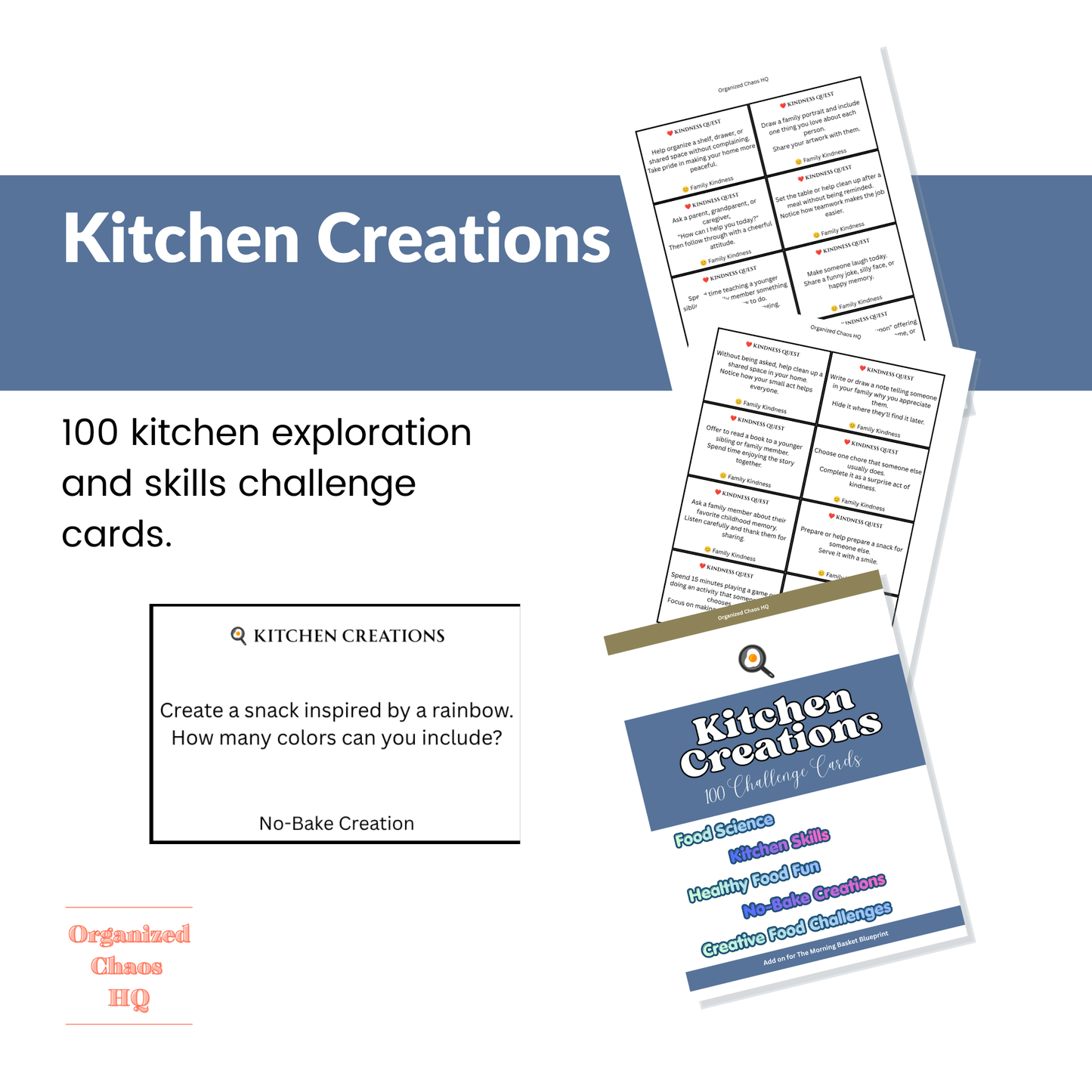 Daily Discovery System | 800 Printable Prompt & Challenge Cards for Kids | Homeschool Morning Basket Bundle, Family Activities & Screen-Free Learning