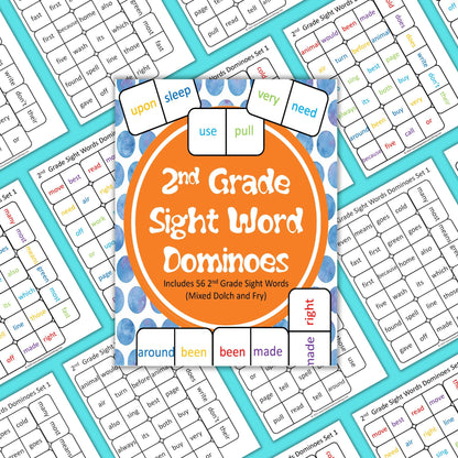 2nd Grade Sight Word Dominoes | Educational Printable | 2nd Grade English