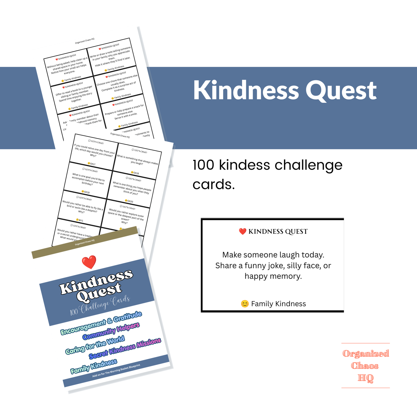 Daily Discovery System | 800 Printable Prompt & Challenge Cards for Kids | Homeschool Morning Basket Bundle, Family Activities & Screen-Free Learning