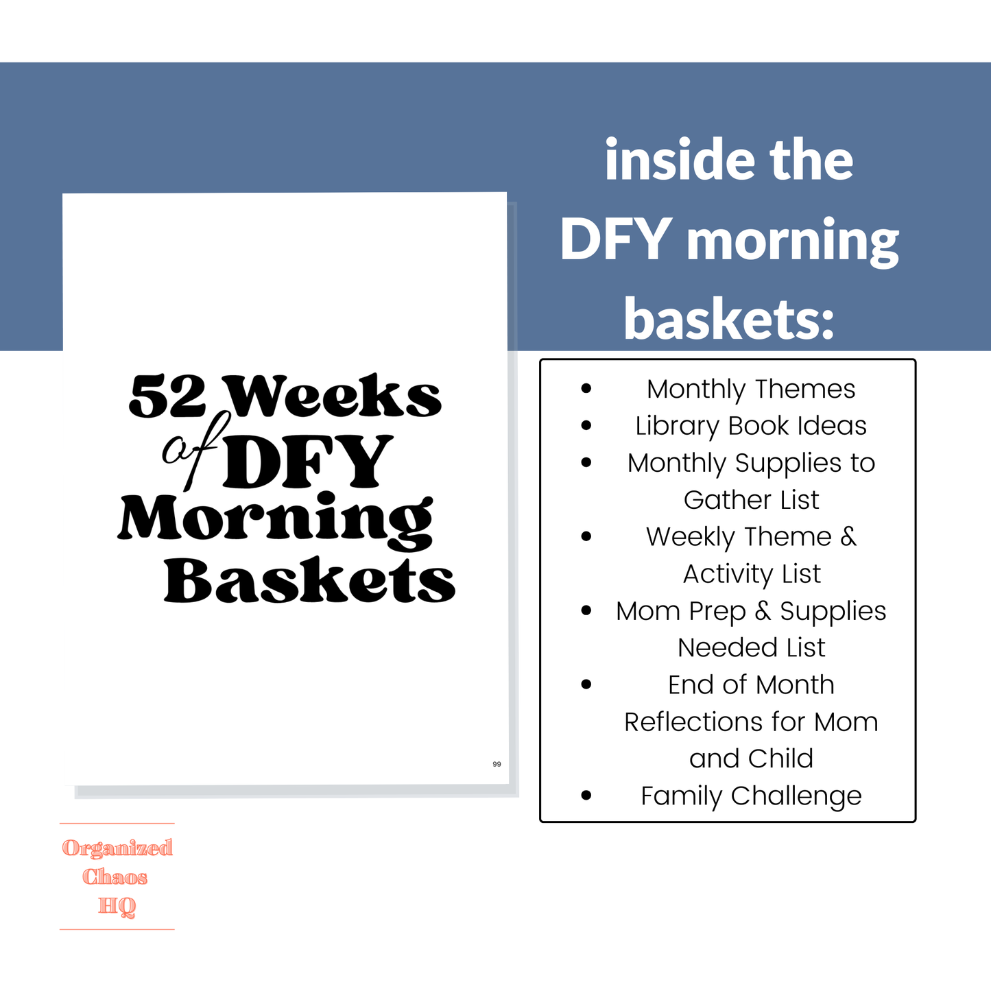 The Morning Basket Blueprint | Complete 334-Page Morning Basket Planning System | 52 Weeks of Homeschool Morning Basket Themes & Activities