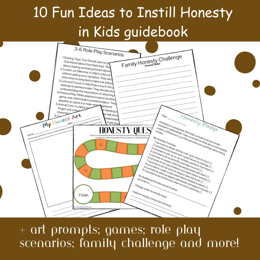 10 Fun Ideas to Instill Honesty in Kids Guidebook | Parenting Help | Kids Character