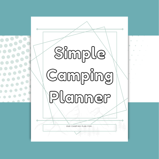 Family Camping Planner Printable | Camping Trip Organizer Binder | Camping Meal Planner & Packing Lists | Family Vacation Planner PDF